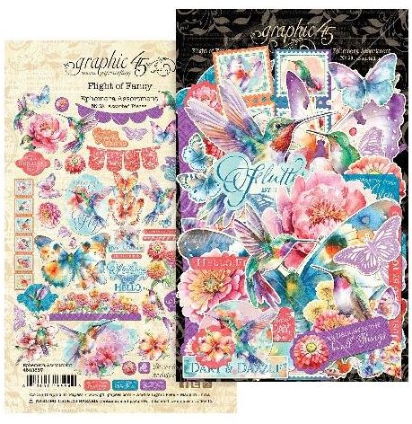 Graphic 45 Papers - Flight of Fancy Ephemera 5A00244N........