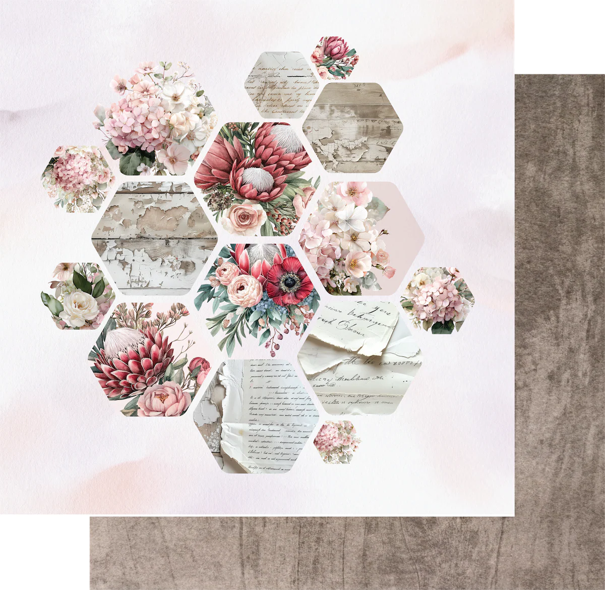 Uniquely Creative - Paperbark Blooms Cut Florals Paper-3083