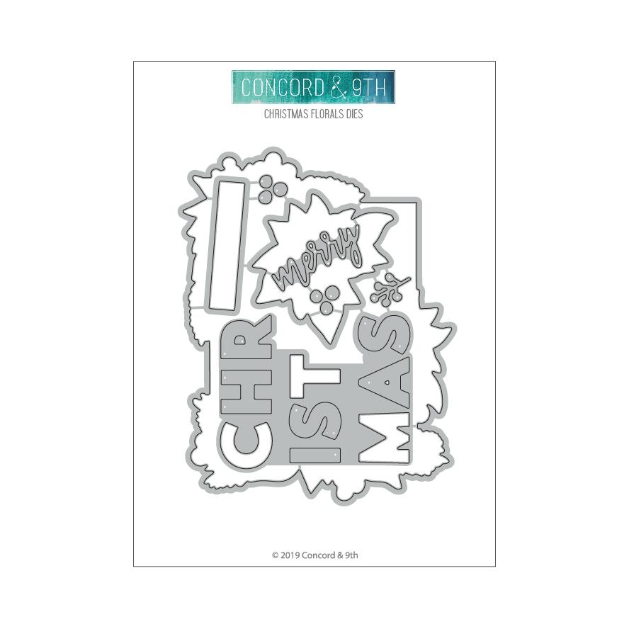 Concord & 9th - Christmas Florals dies (10683)