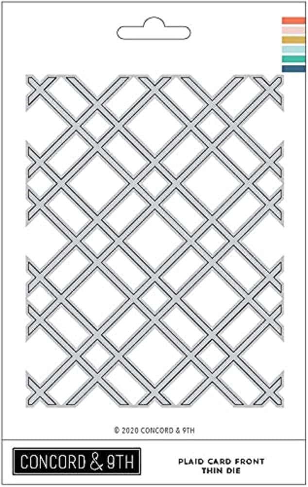 Concord & 9th - Plaid Card Front Die (11065)