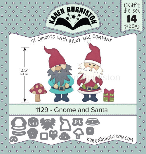 Karen Burniston Die set - 1129 Gnome and Santa***