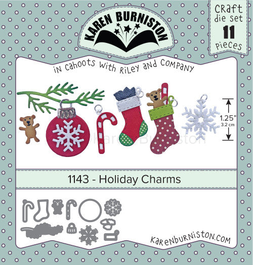 Karen Burniston Die set - 1143 Holiday Charms***