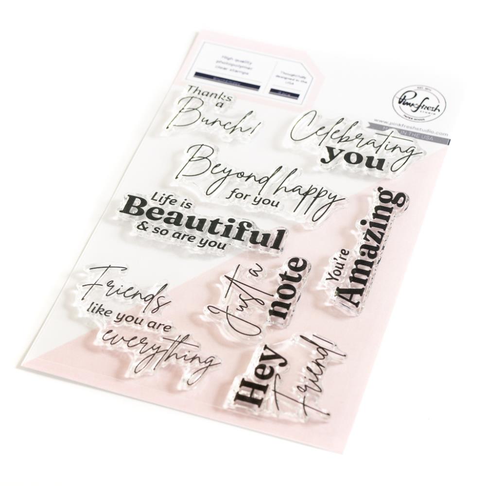 PinkFresh Studio -  Beyond Happy stamp set - out of stock