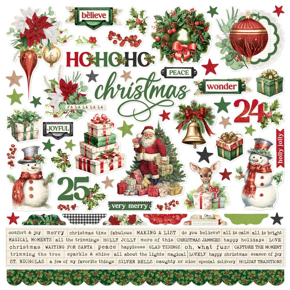 Simple Stories - Simple Vintage Believe - 25502 Cardstock Stickers 12x12"