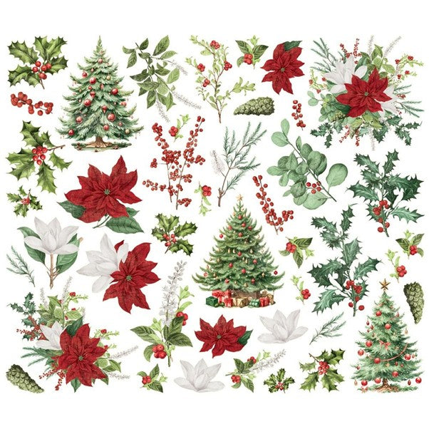 Simple Stories - Simple Vintage Believe - 25526 Bits & Pieces Die-Cuts: Floral