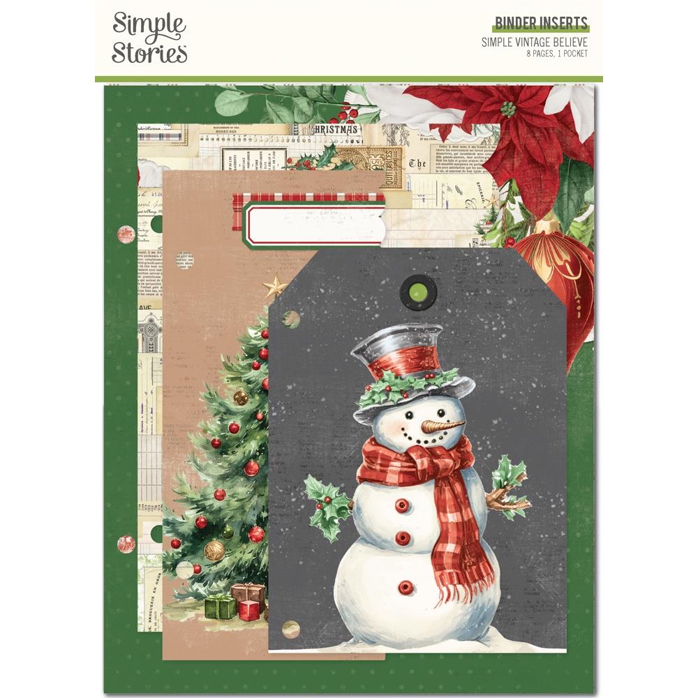 Simple Stories - Simple Vintage Believe - 25532 Binder Inserts 6x8"