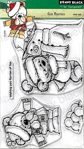 Penny Black - Fun Flurries - bundle (stamp & die)