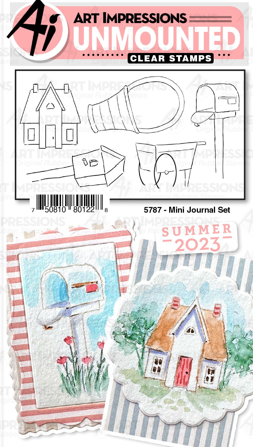 Art Impressions - 5787 WC Mini Journal Set