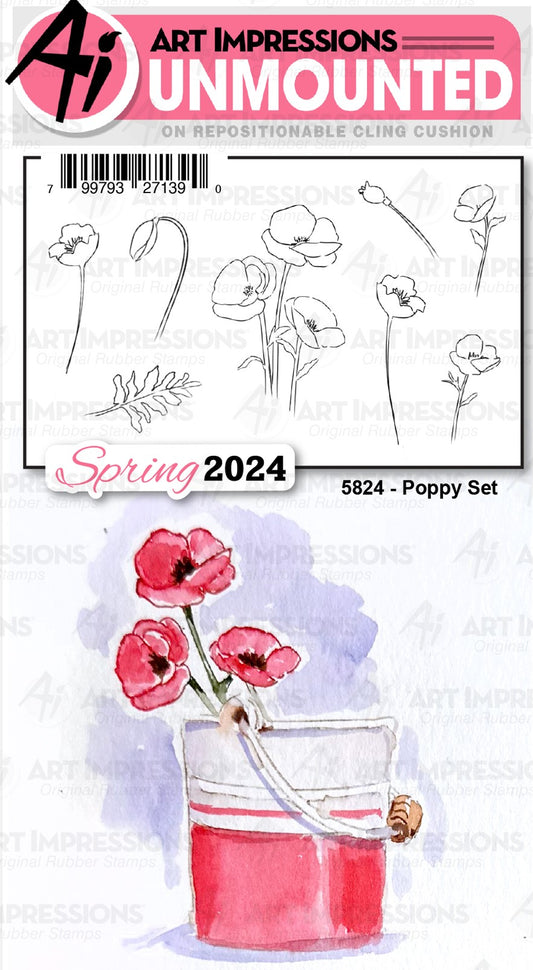 Art Impressions - 5824 Poppy Set