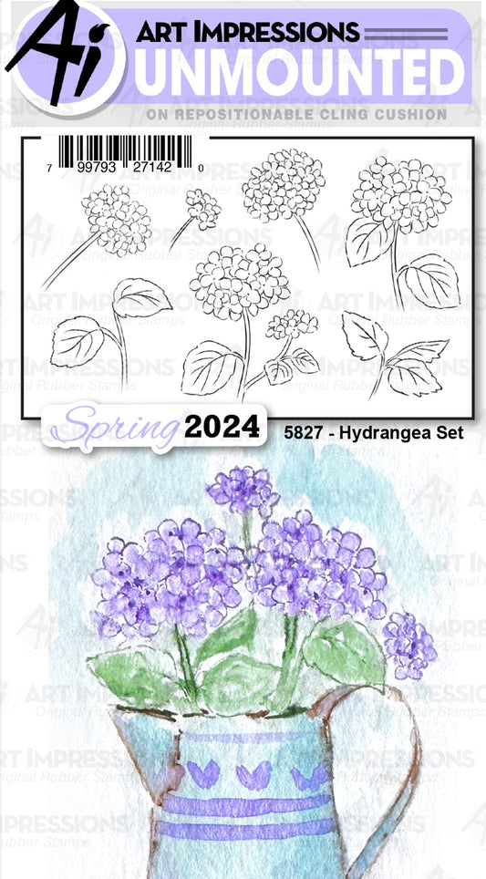 Art Impressions - 5827 Hydrangea set