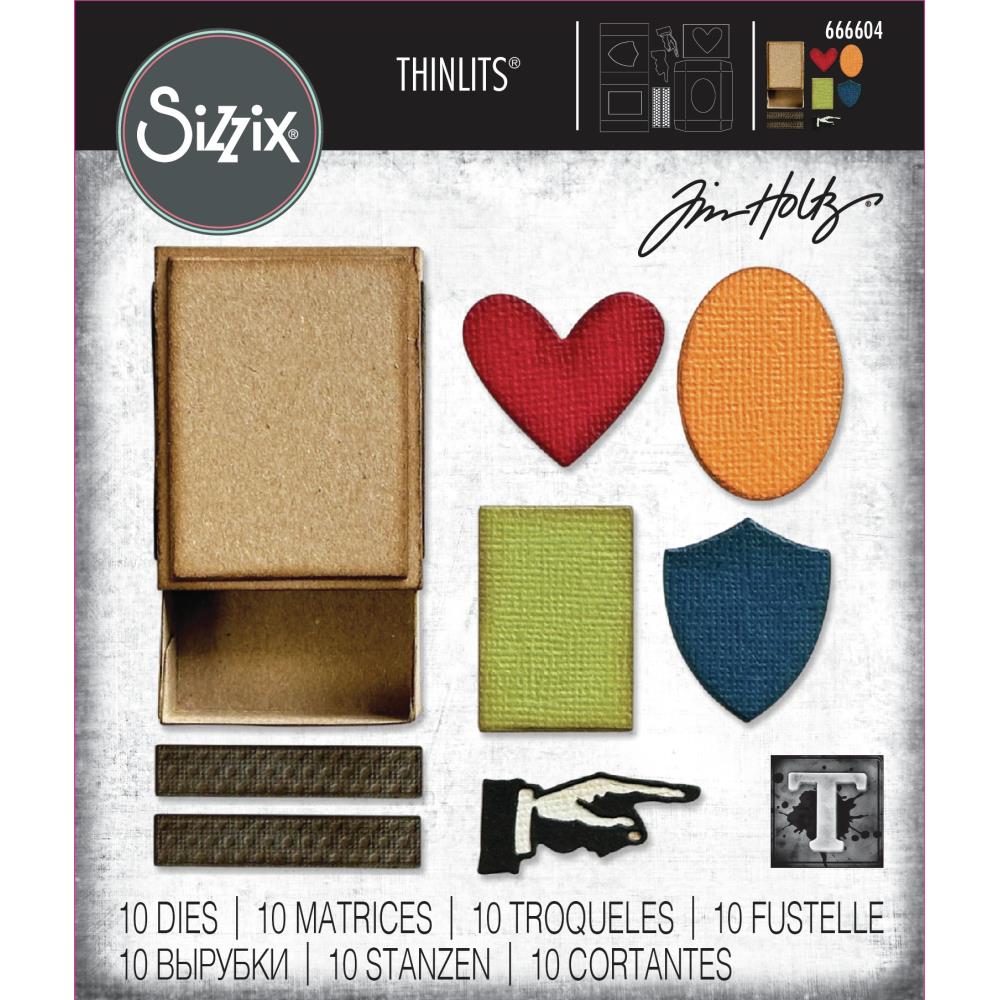 Tim Holtz / Sizzix 666604 Vault Matchbox.....