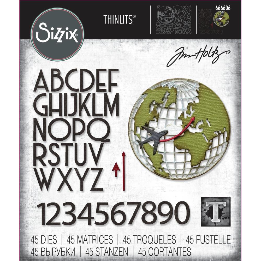 Tim Holtz / Sizzix 666606 Vault World Travel........