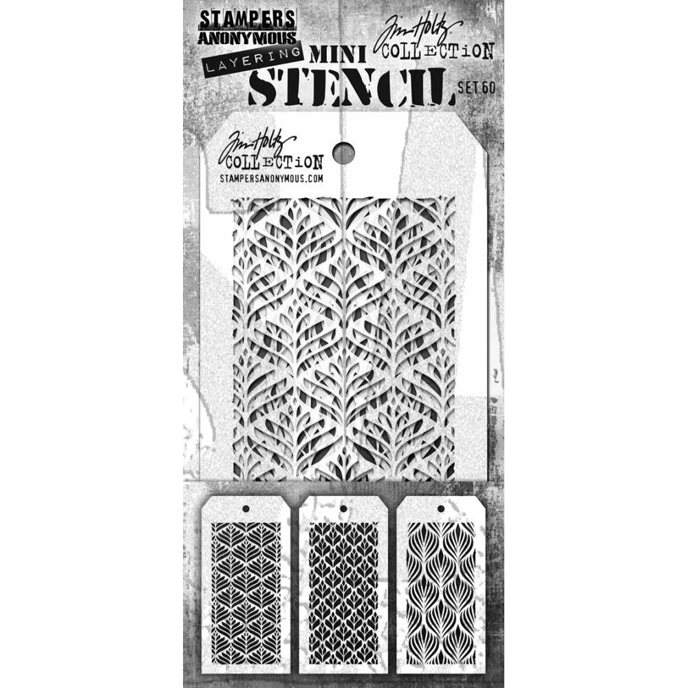 Tim Holtz Mini Stencils - set MTS60........