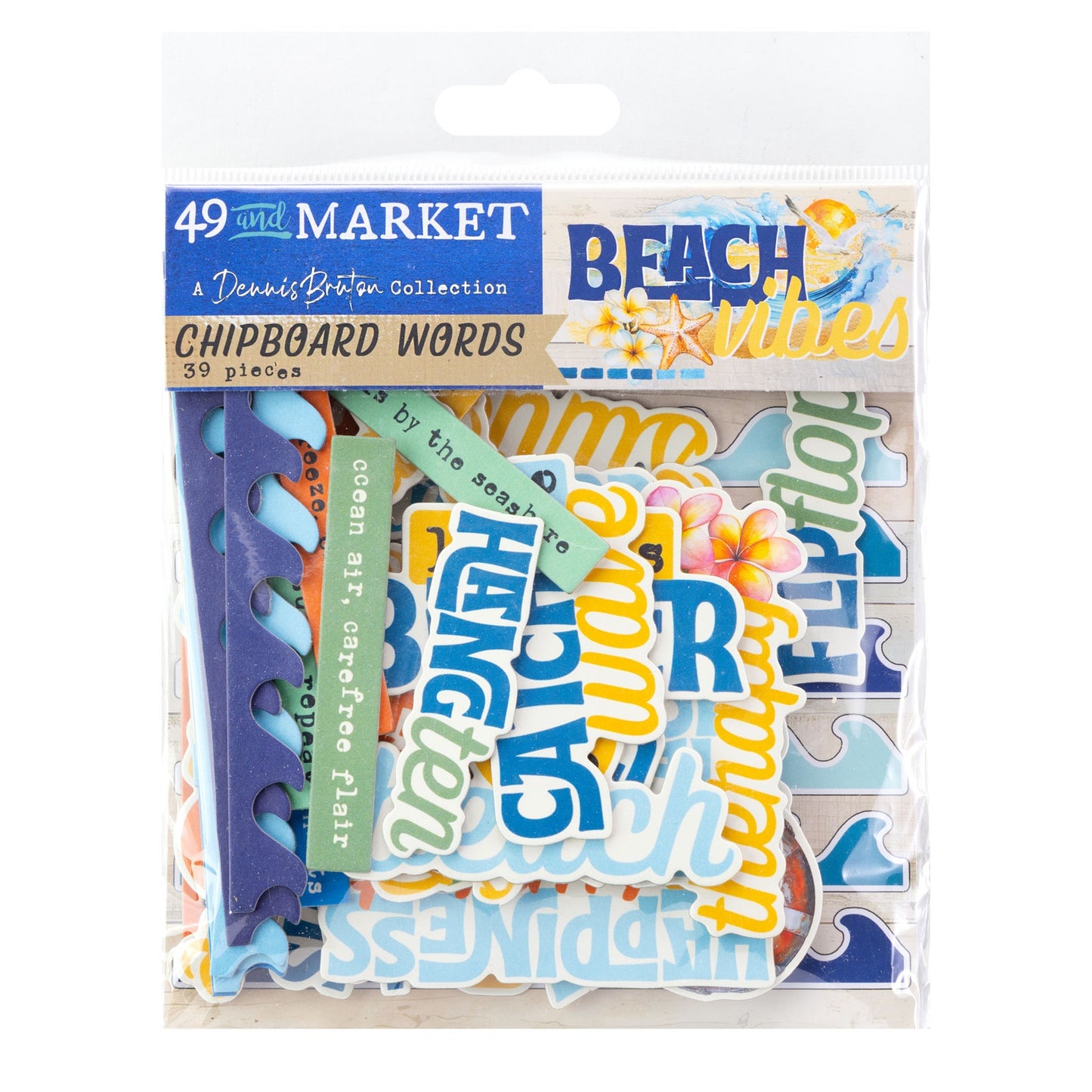 49 & Market - Beach Vibes - Chipboard Set DBV32185