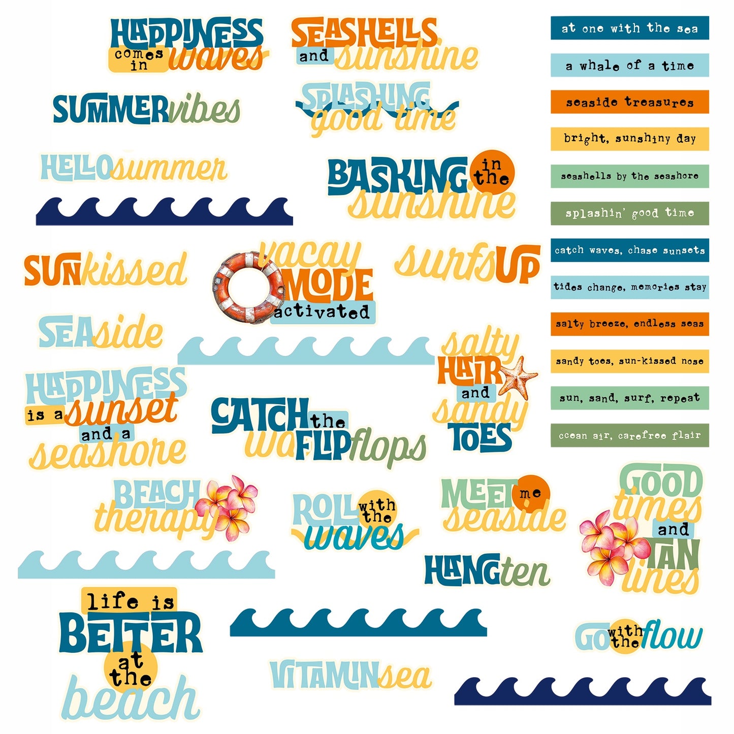 49 & Market - Beach Vibes - Chipboard Set DBV32185