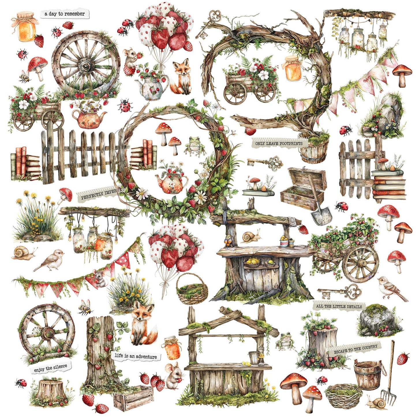 49 & Market - Nature's Haven - Laser Cut Elements JNH33175