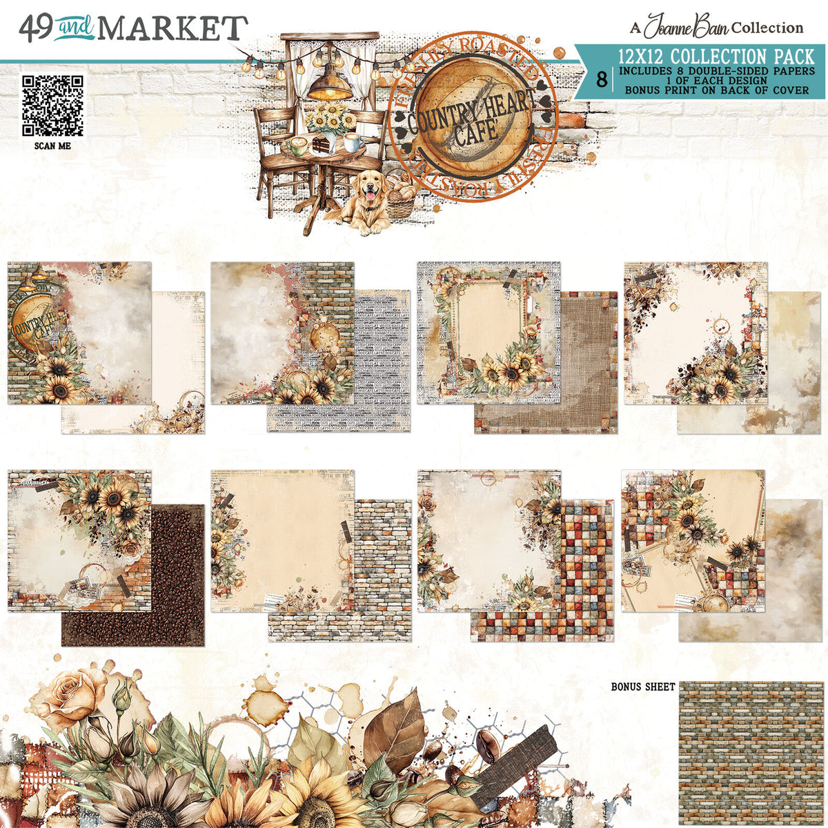 49 & Market - Country Heart Cafe 12x12 pack JCH36213