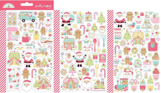 Doodlebug Gingerbread  Kisses - 8298 Mini Icons Stickers- out of stock