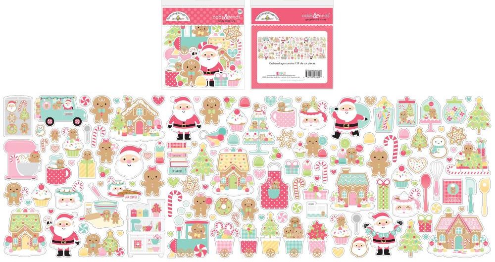 Doodlebug Gingerbread Kisses - 8312 Odds & Ends- out of stock