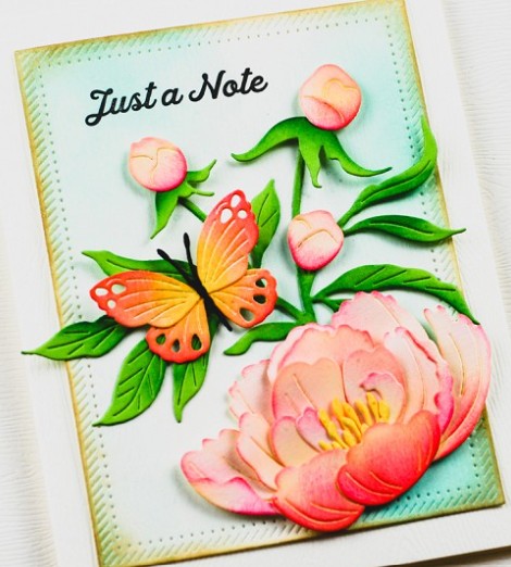 Memory Box die - 94878 Elegant Peony Blossom