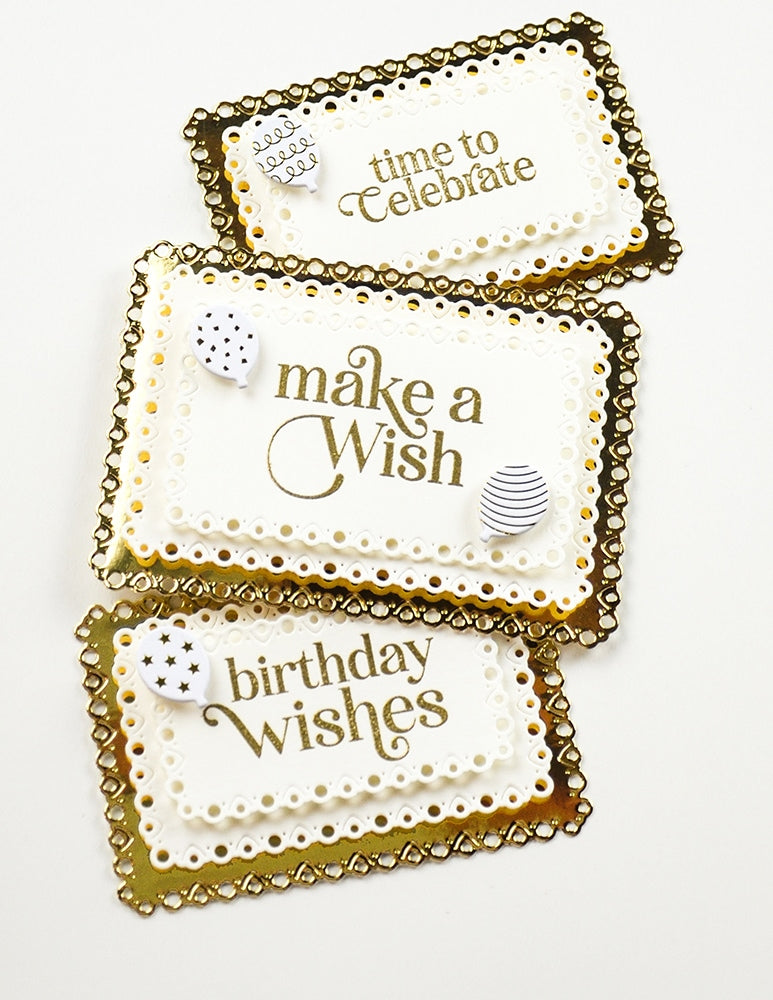 Memory Box Die - CL5292D Birthday Greetings (stamp and die set)