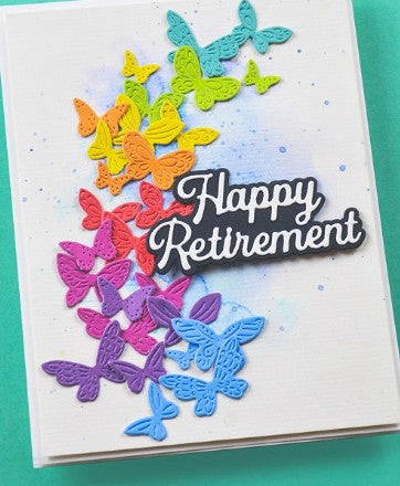 AIR Exclusive - Memory Box Die - A105 Everyday Sentiments Happy Retirement