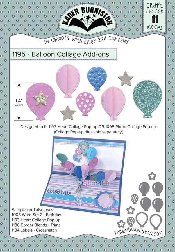 Karen Burniston - 1195 Balloon Collage Add-Ons
