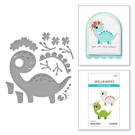 Spellbinders S3-498 Birthday Dinosaur die