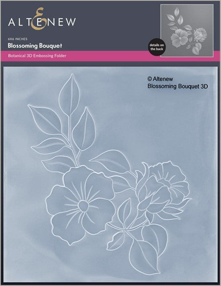 Altenew - Blossoming Bouquet Embossing Folder and Stencil Set - sold out