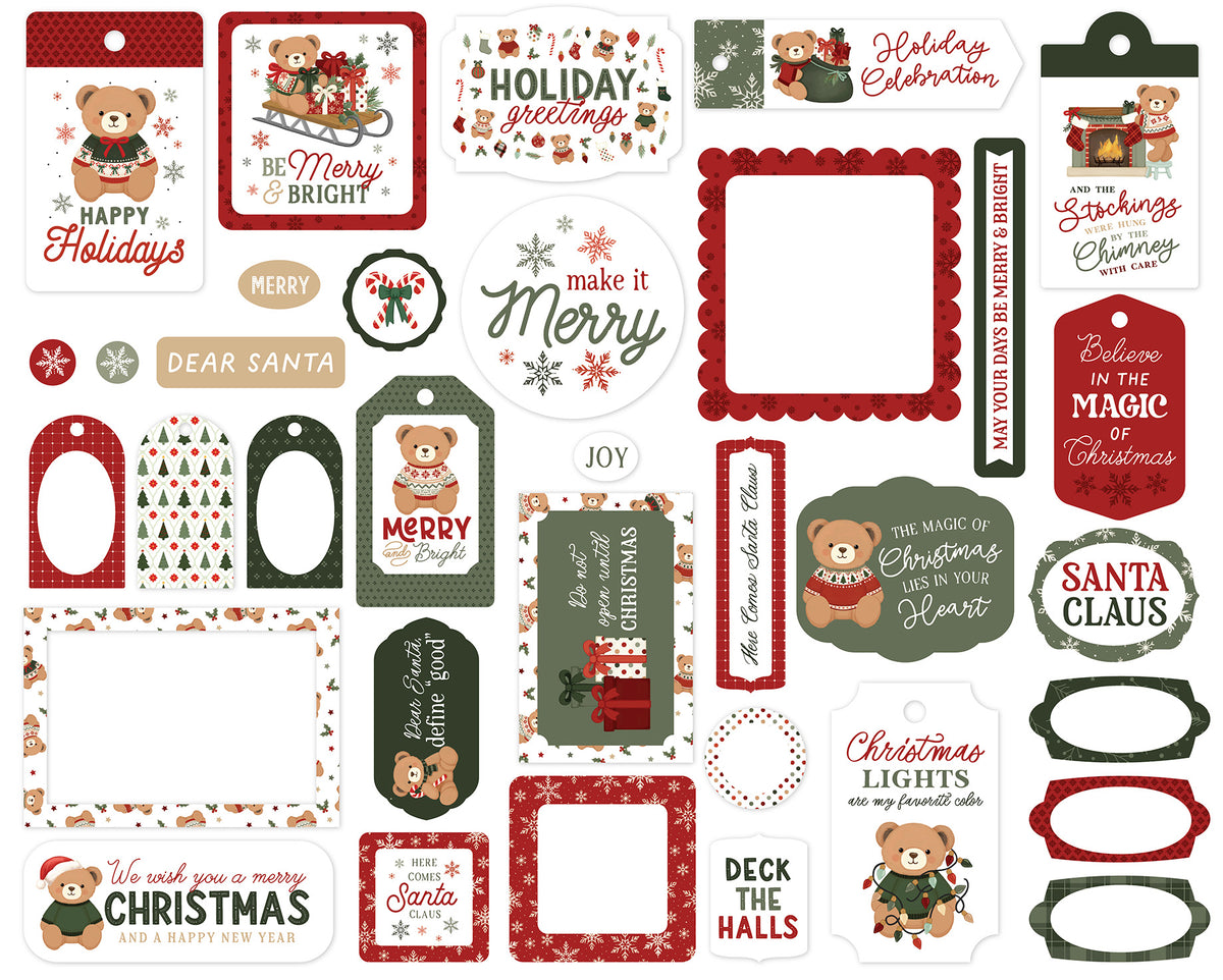 Carta Bella - Have A Beary Christmas Frames & Tags