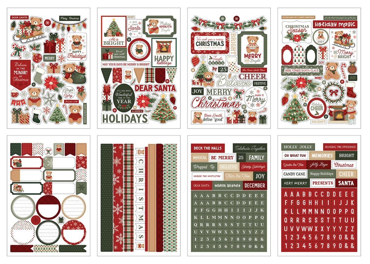 Carta Bella - Have A Beary Christmas Sticker Book 518029