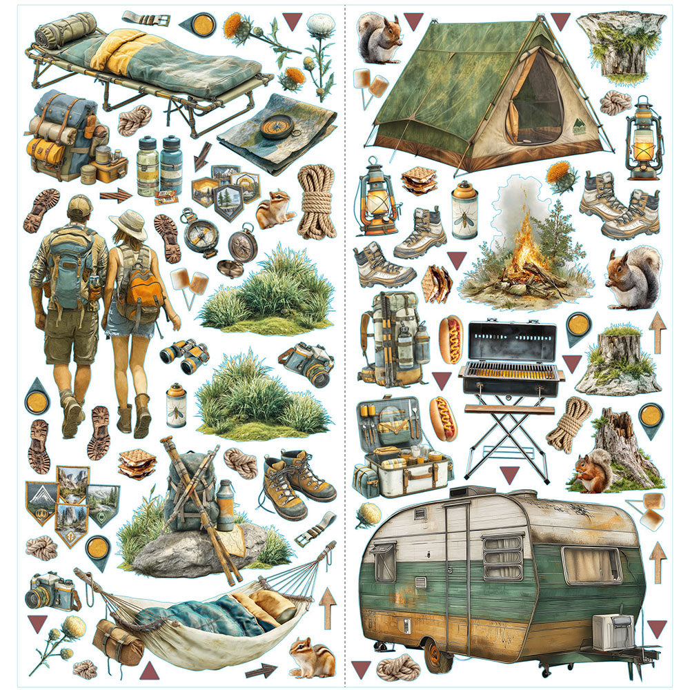 49 & Market - DCM-37449 Campfire Memories Laser Cuts, Camping