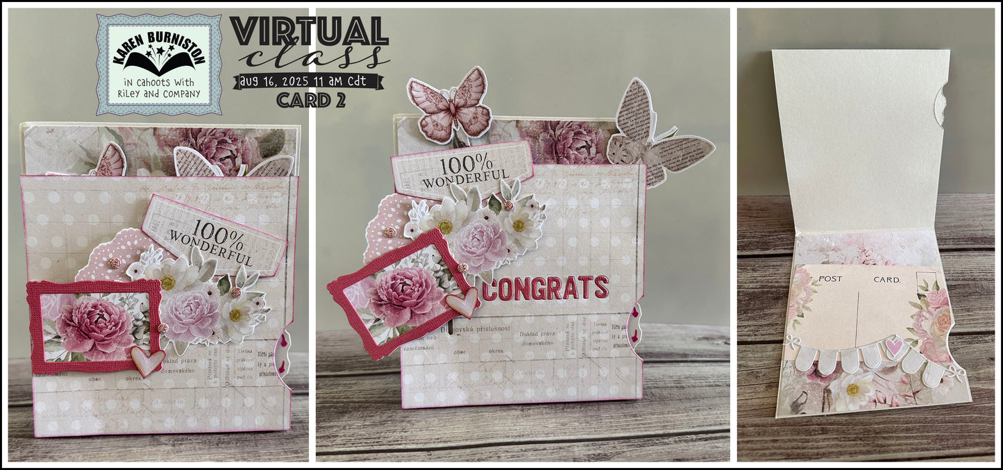 Karen Burniston - August 2025 Virtual Class - Dies and Paper Kit