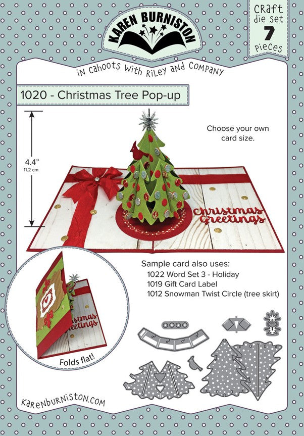 Karen Burniston - 1020 Christmas Tree Pop-Up die set