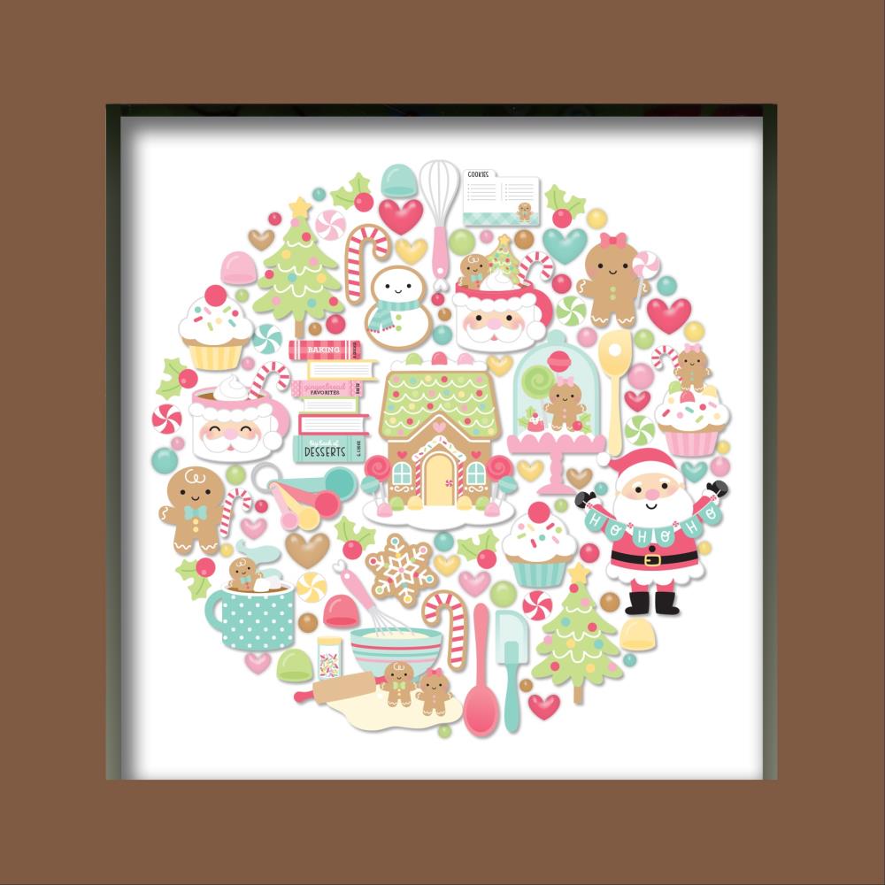 Doodlebug Shadow Box and Gingerbread Insert Kit (DB8332)