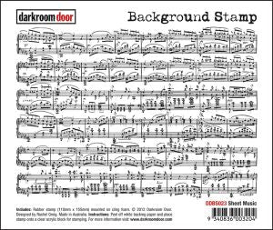 Darkroom Door - DDBS023 Sheet Music Background stamp