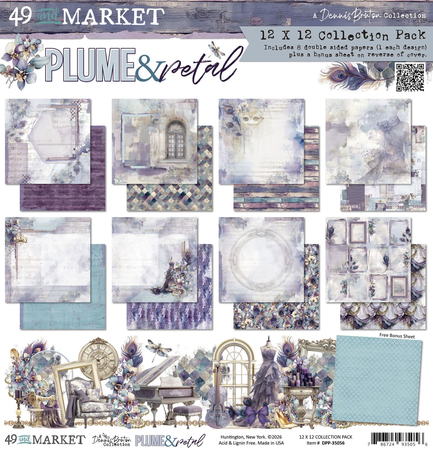 49& Market - Plume & Petal 12x12" Paper Collection DPP-35056