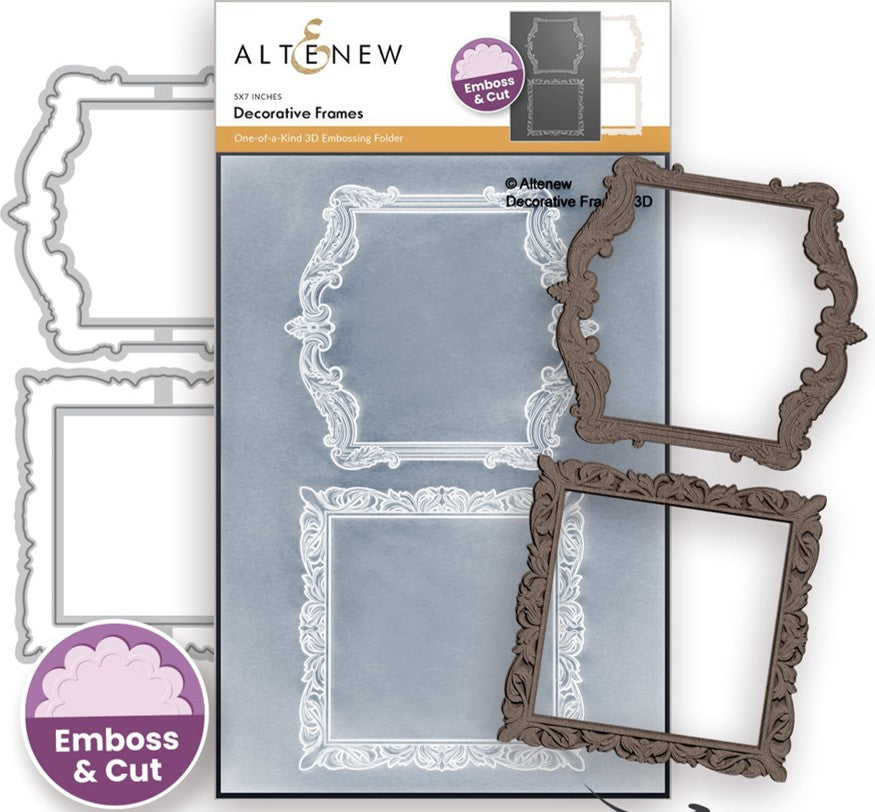 Altenew - Decorative Frames die and embossing folder set…
