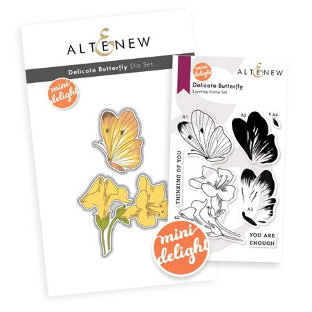 Altenew - Mini Delight - Delicate Butterfly (stamp and die set) (Copy)