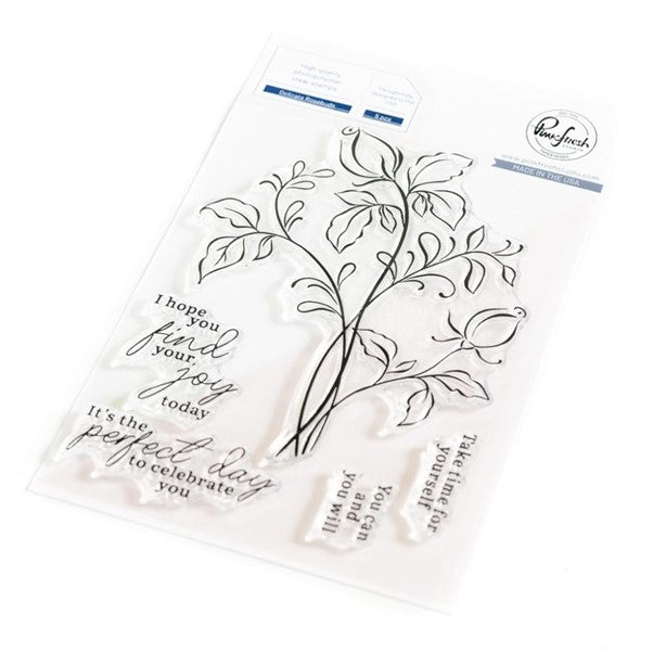 PinkFresh Studio - Delicate Rose Buds (stamp, die and stencil set)