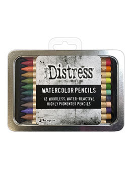 Tim Holtz Distress Watercolour Pencils - Set 4