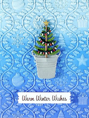 Spellbinders - E3D144 Country Christmas Embossing Folder