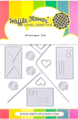 Waffle Flower - Postage Collage Envelope Die