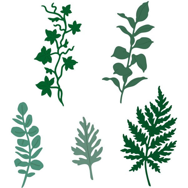 Honey Bee Stamps - Lovely Layers: Greenery die set