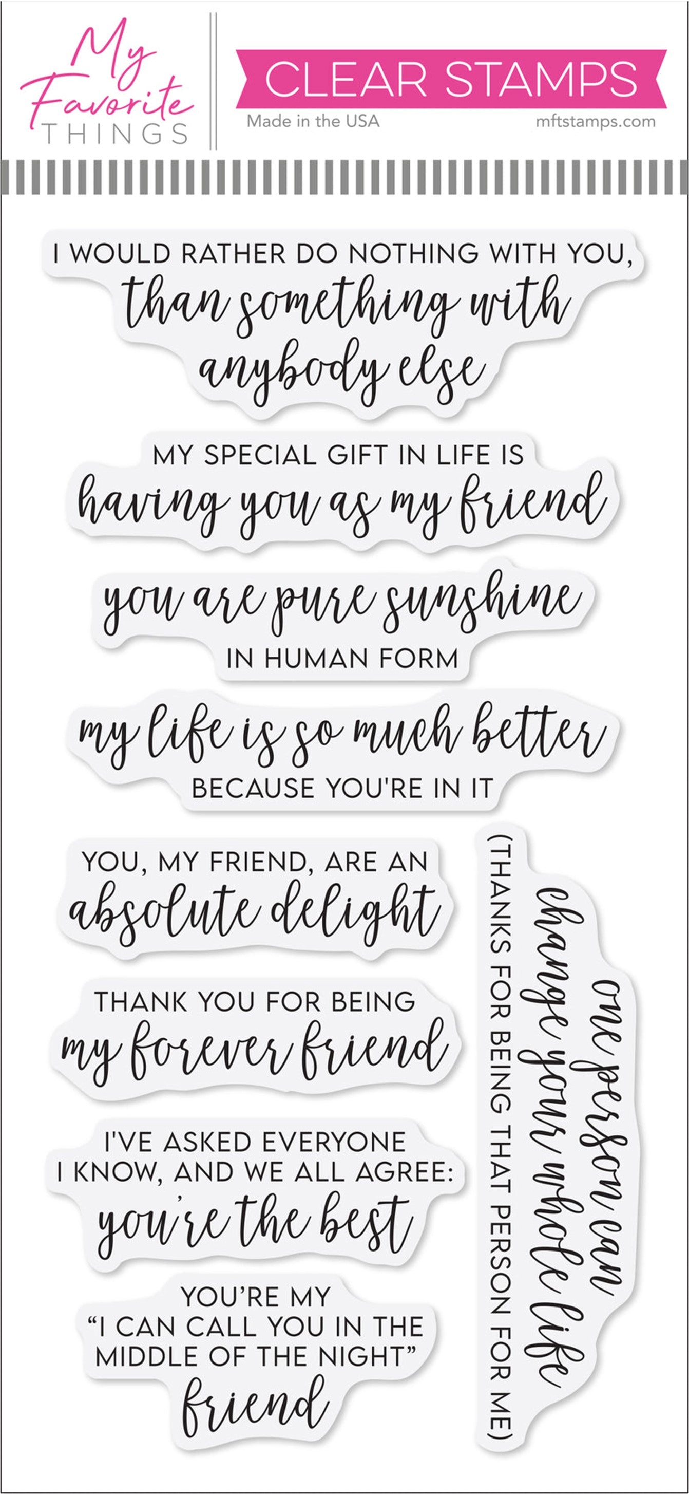 My Favorite Things - Greetings for Good Humans (stamp set)