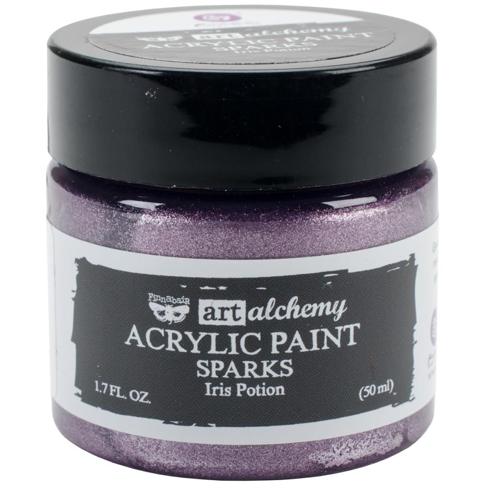 Finnabair Art Alchemy Sparks Acrylic Paint - Iris Potion