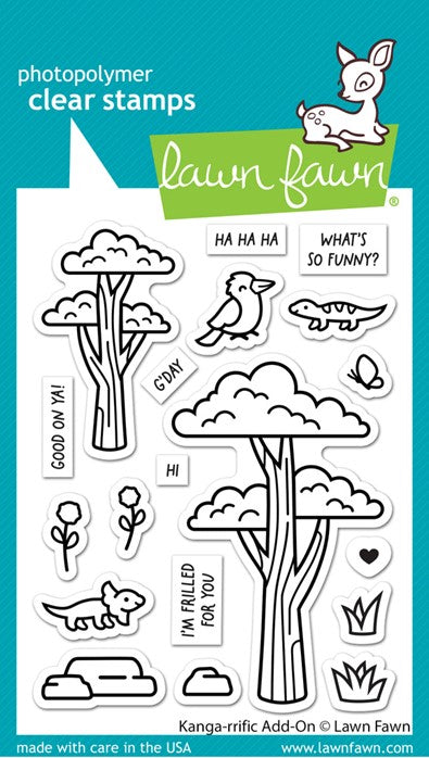 Lawn Fawn - LF3346 Kanga-riffic Add-On Stamp set