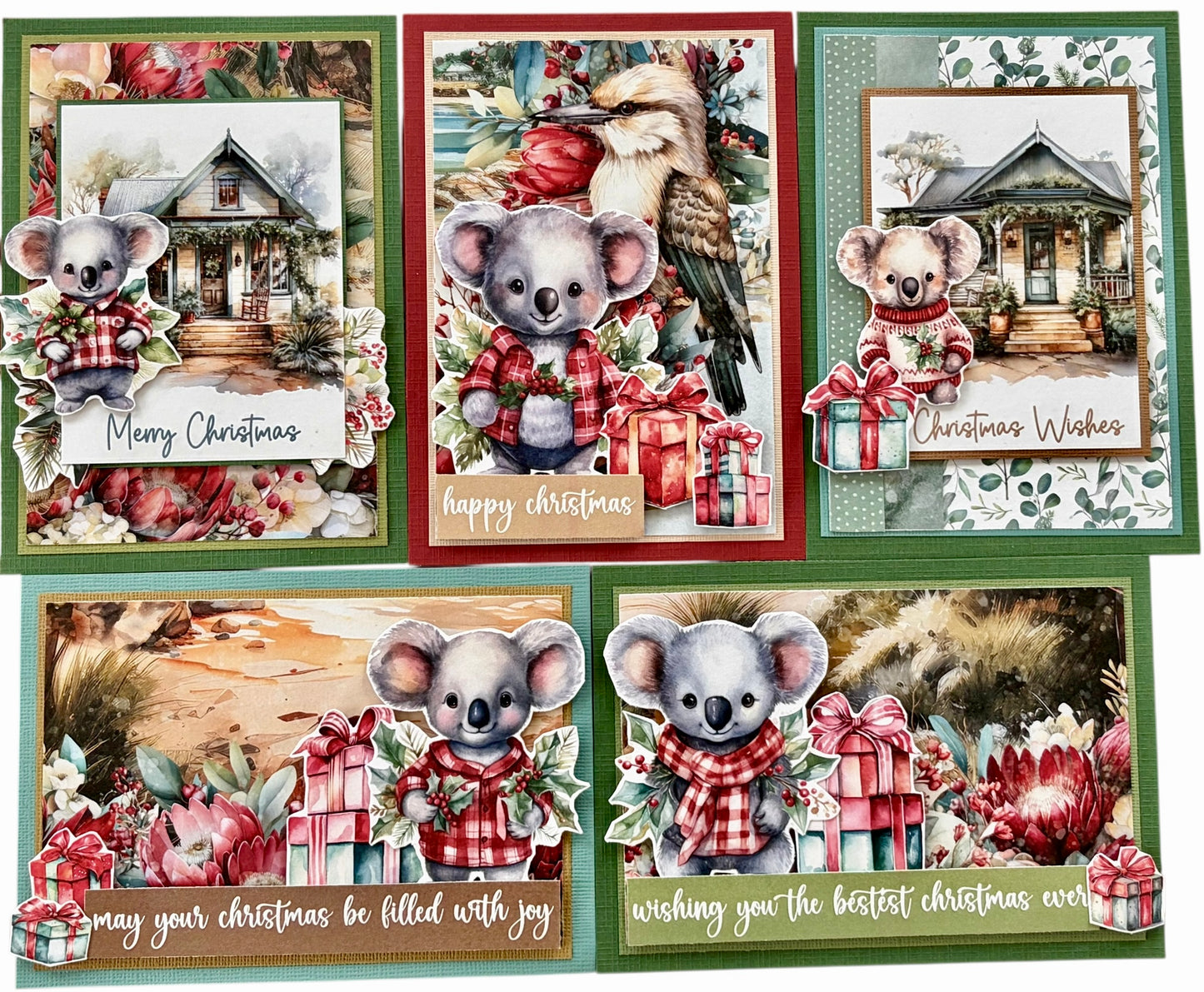MC&S Card Kit - Paper Rose Studios - Christmas Time - Koalas Kit 3 -sold out