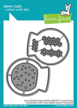 Lawn Fawn LF2429 Shaker Add-on Snow Globe Scenes shaker add-on…….