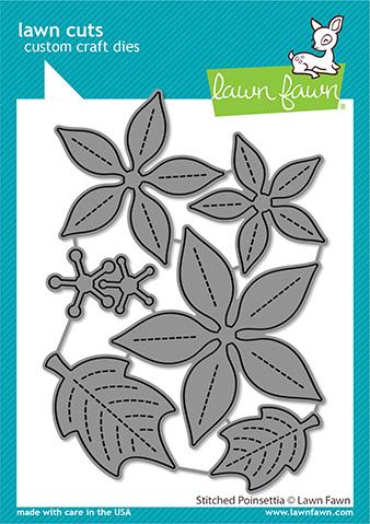 Lawn Fawn - LF2441 Stitched Poinsettia